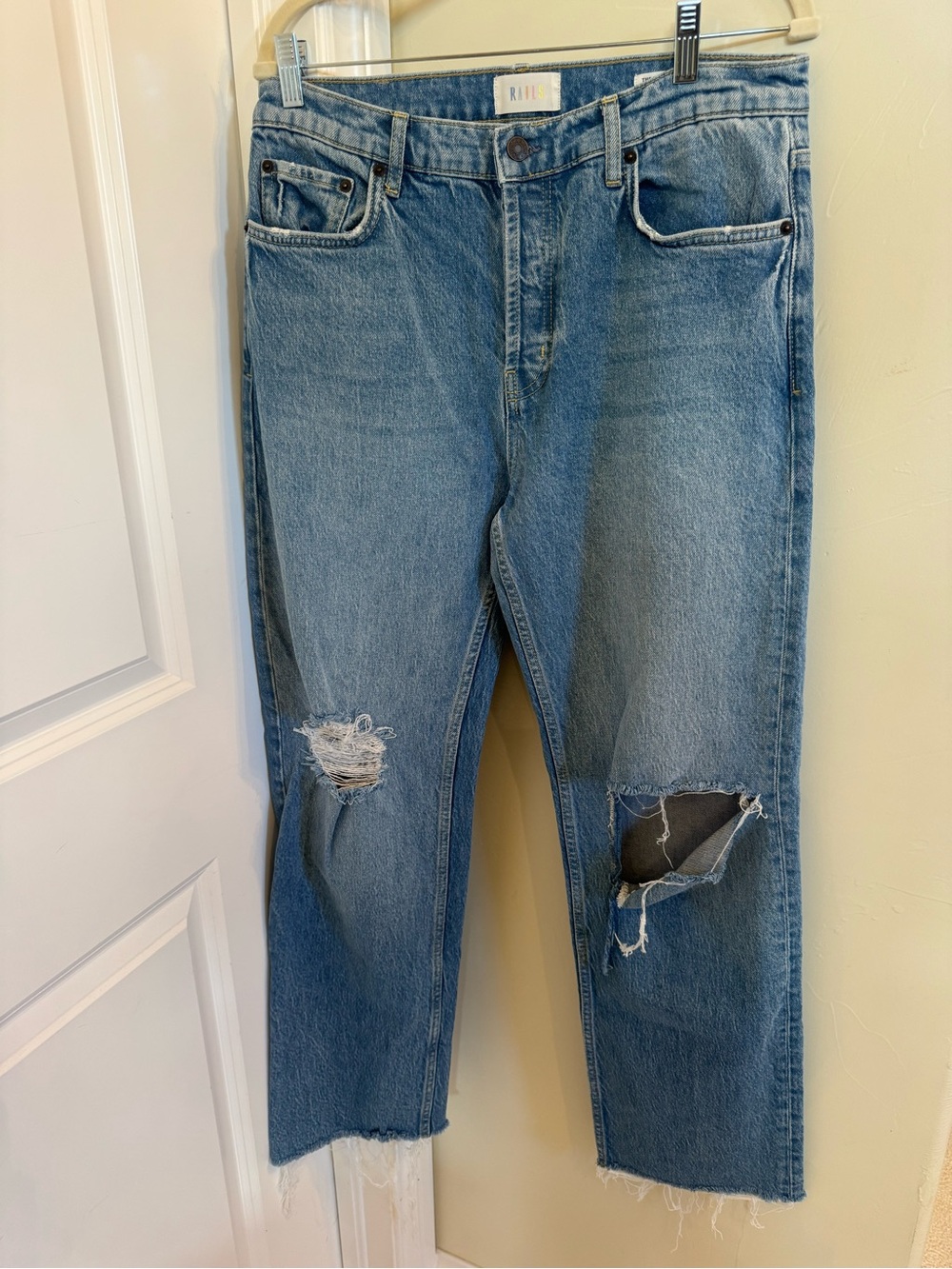 RAILS “The Topanga” High-Rise Straight-Leg Jeans